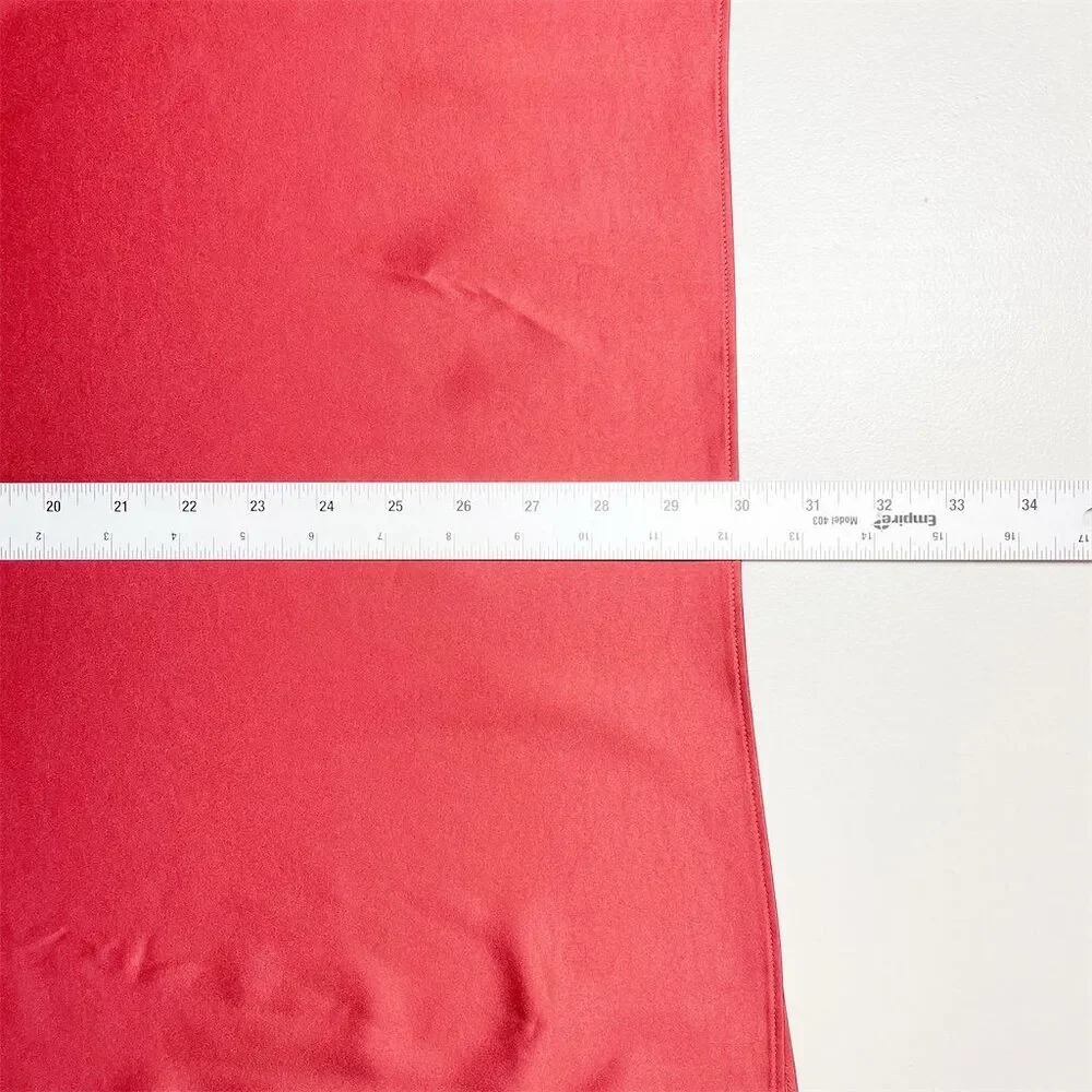 Eileen Fisher Recycled Polyester Satin Box Top Plus Size 2X Red Short Sleeve NWT